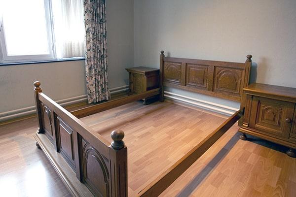 our process for bed frame removal involves dismantling the bed frame and carefully removing it from the premises